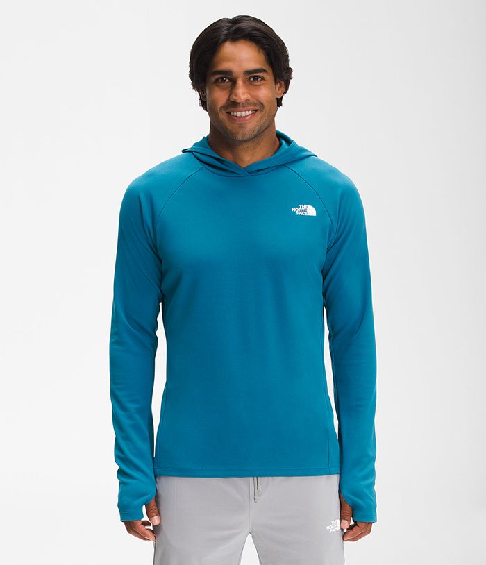 The North Face Mens Hoodie Wander Sun 469TXPIOV - Blue